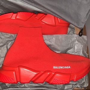 Balenciaga Speed Trainers (Rogue Red)